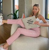 Peppermayo Checkered Pink Pants Photo 0