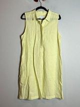 Vintage Liz Claiborne yellow linen blend dress Photo 0