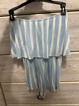 Striped Strapless Rhomper Photo 0