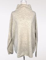 Wool Blend High Neck Sweater Soft Knit Cozy Large Photo 0