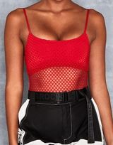 Topshop Sexy Red Bodysuit Photo 0