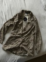 Leopard Print Oversized Blazer Multi Size M Photo 0