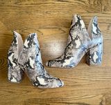 Steve Madden Rookie Snakeskin Booties Photo 0