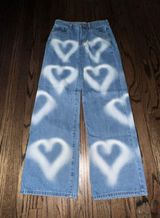 Adika Airbrush Heart Jeans Photo 0