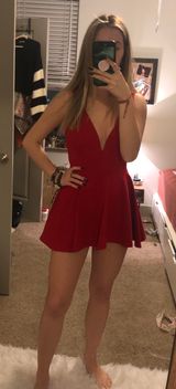 Lulus mini red skort dress Photo 0