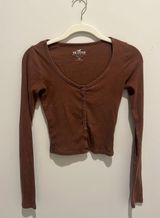 Hollister Long Sleeve Cropped Shirt Photo 0