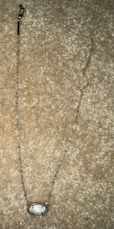 Kendra Scott Necklace Silver Chain Marble pendant  Photo 0