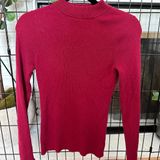 last chance EUC - Rachel Parcell Raspberry Red Sweater with Ruffle Cuffs Photo 0