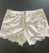White Denim Shorts Photo 0