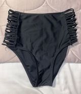 Black High Waisted Bathing Suit Bottoms Photo 0