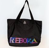 Black Shoulder Gym Bag~Drawstring~Colorful Graphic Logo~Large~20X14X6 Photo 0