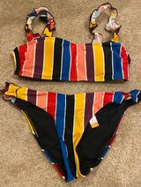 No Boundaries Striped Bikini Set Photo 0