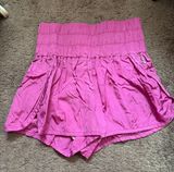 Magenta High Rise Shorts Photo 0