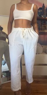 Madewell white linen pants  Photo 0