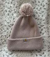 Carhartt Pale pink/lavender puff ball beanie Photo 0