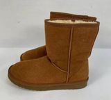 Leather Suede Fur Lined Winter Snow Boots Mid Photo 0