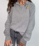 Aeropostale Gray Quarter-Zip Pullover Photo 0