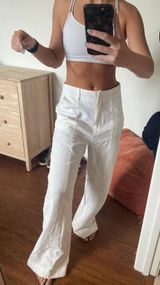 Newbury Kustom white linen pants Photo 0