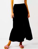 NWT Tiered Maxi Skirt Black Photo 0
