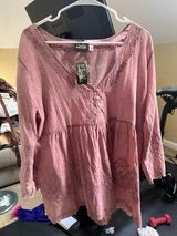 Simply Noelle Noelle Timeless Eyelet Button Top Photo 0