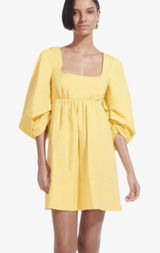 STAUD yellow mini dress. S Photo 0