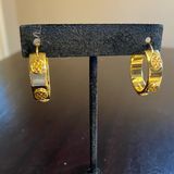 Tory Burch  Miller stud huggie hoop medium size Photo 0