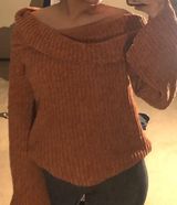 Forever 21 Off The Shoulder Burnt Orange Top Photo 0