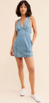 Free people Corinne denim mini dress Photo 0