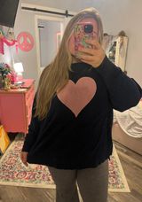 Crown & Ivy Heart Sweatshirt Photo 0
