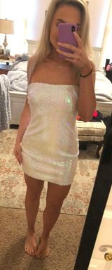 Forever 21 Sequin Bandeau Mini Dress Photo 0