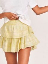 Loveshackfancy Yellow Mini Skirt  Photo 0