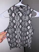 Caution to the Wind Sleeveless Snake Print Photo 0