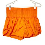 FP Movement Free People Sz Large The Way Home Athletic Shorts Orange High Waist Photo 0