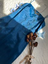 Vintage bridesmaid Prom Blue Shimmery dress Photo 0