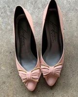 Pink Bow Tie Pointy Toe Pumps Size 7 Photo 0