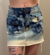 Almost Famous Acid Wash Mini Skirt Photo 0