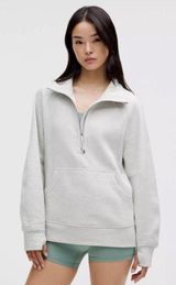 Scuba Oversized Funnel-Neck Half Zip Long Photo 0