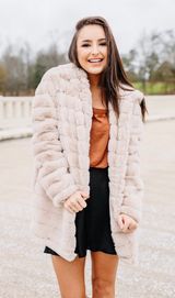 easel Blush Fur Jacket Photo 0