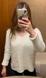 J.Crew blue/cream sweater Photo 0