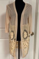 Forgotten Grace qtr sleeves cream sweater jacketM Photo 0