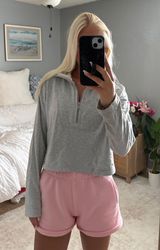 Cropped Quarter Zip Sweatshirt Photo 0