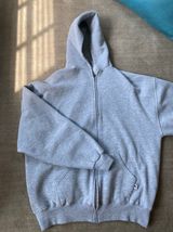 Russell Athletic Oversized Gray Zip Up Photo 0