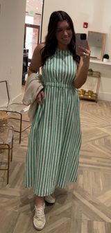 Target Striped Linen Dress Photo 0
