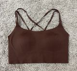 Aerie Offline Brown Hold Up Sports Bra Photo 0