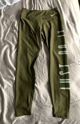 Nike Olive Green Leggings Photo 0