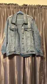 True Craft Distressed Jean Jacket Photo 0