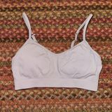 ATHLETA LIGHT GREY SEAMLESS SPORTS BRA Photo 0