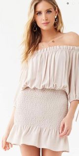 Smocked Off The Shoulder Dress Size M Photo 0