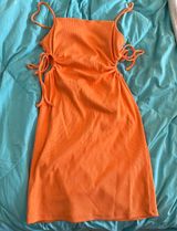 ZARA Orange Dress Photo 0