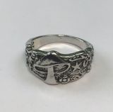 Mushroom With Stars Ring Size 9 Silver Photo 0